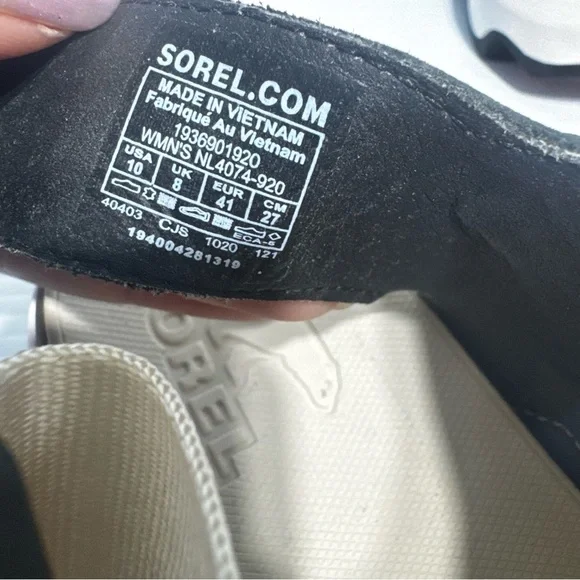 Sorel Kinetic Fawn Beige Strappy Platform Sandals Size 10 - Picture 10 of 14